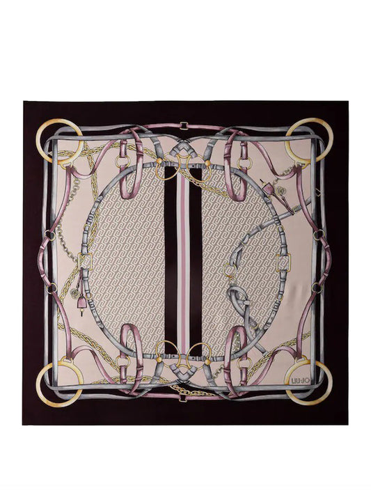 Liu Jo Foulard Con Stampa Liu Jo - Bordeaux Red Aubergine
