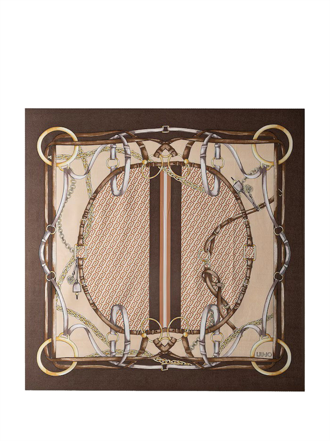 Liu Jo Foulard Con Stampa Liu Jo - Marrone Dark Mocha