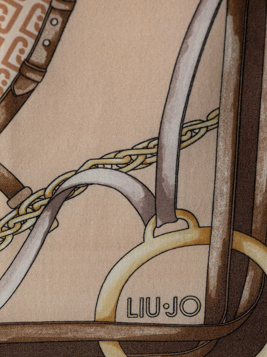 Liu Jo Foulard Con Stampa Liu Jo - Marrone Dark Mocha