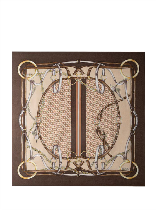 Liu Jo Foulard Con Stampa Liu Jo - Marrone Dark Mocha