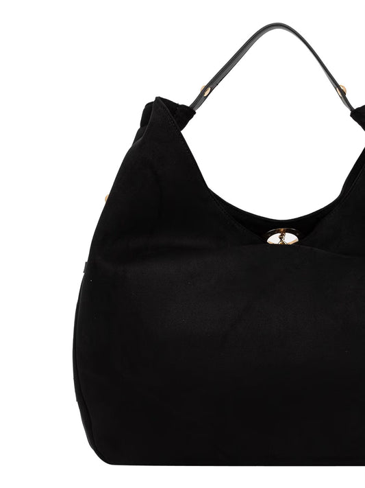 Liu Jo Borsa A Mano Hobo Grande Con Borchie Nero