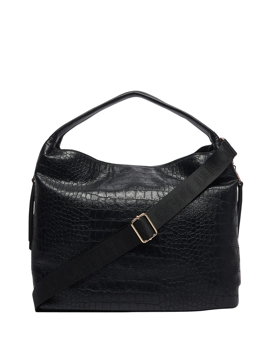 LIUJO ACCESSORI1 Liu Jo Borsa A Mano Effetto Cocco Nero BLACK