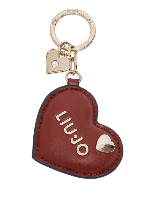 Liu Jo Portachiavi A Cuore Con Stampa Monogram Liu Jo - Barn Red Barn Red