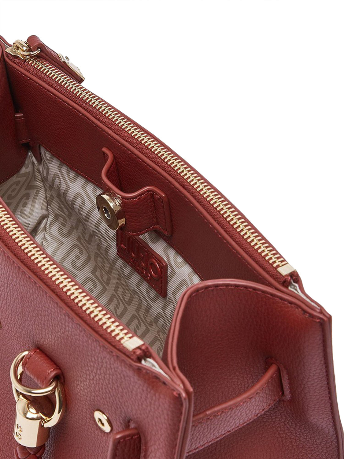 LIUJO ACCESSORI1 Liu Jo Borsa A Tracolla Logo Frontale Red Brick Red