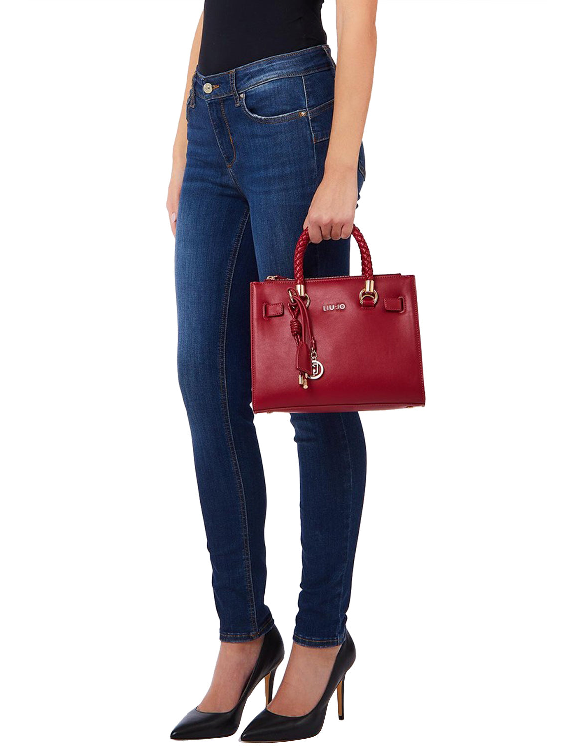 LIUJO ACCESSORI1 Liu Jo Borsa A Tracolla Logo Frontale Red Brick Red