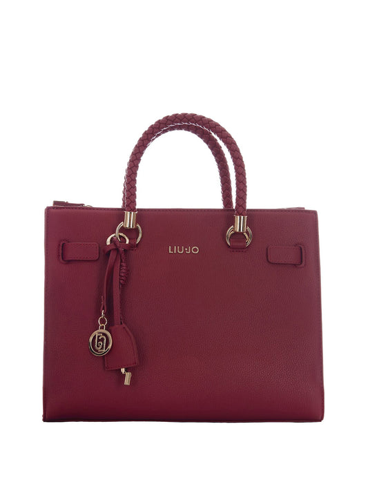 LIUJO ACCESSORI1 Liu Jo Borsa A Mano Charm Logato Rosso Brick Red