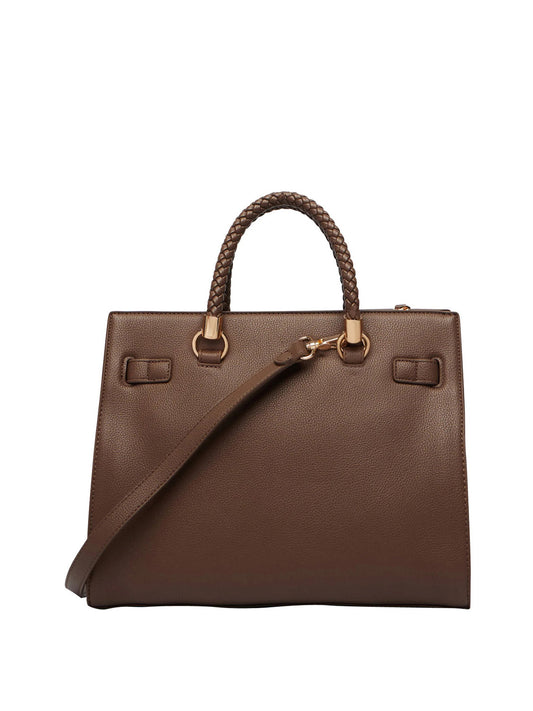 LIUJO ACCESSORI1 Liu Jo Borsa A Mano Charm Logato Marrone Dark Mocha