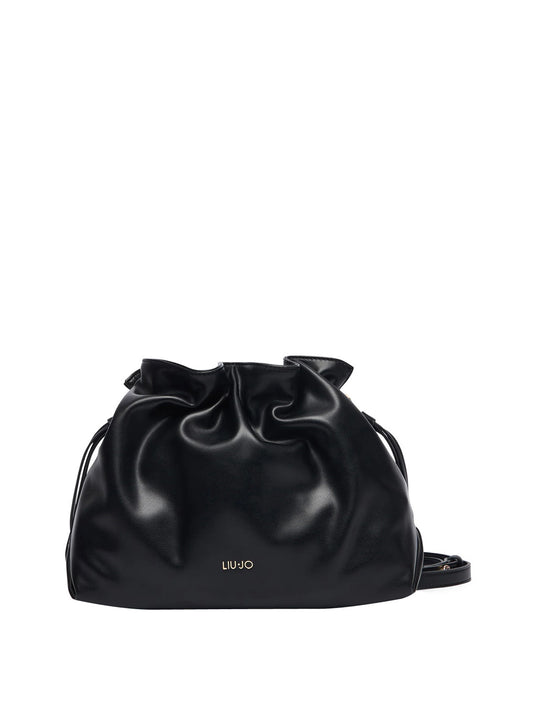 LIUJO ACCESSORI1 Liu Jo Borsa A Mano Logo Frontale Nero BLACK