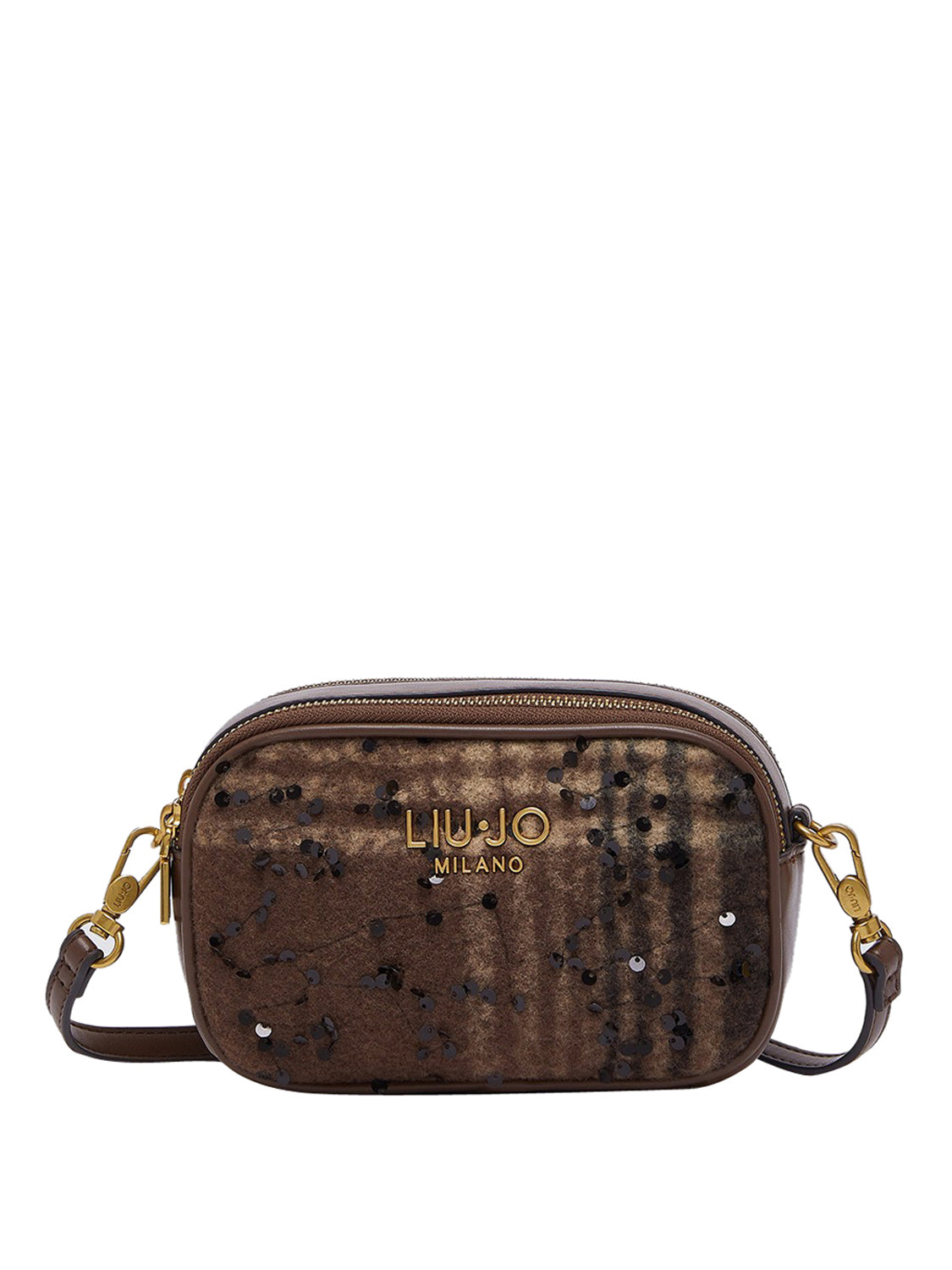 Liu Jo Borsa A Tracolla Ridhi S Con Stampa Check E Paillettes Liu Jo - Testa Di Moro T.MORO