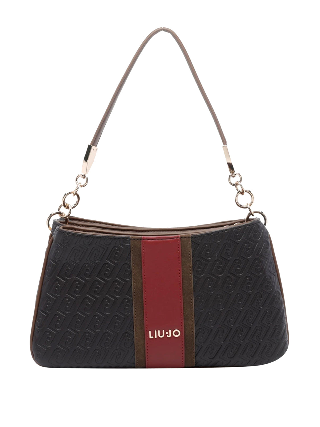 Liu Jo Borsa A Spalla Con Monogram In Rilievo Liu Jo - Deep Brown Deep Brown