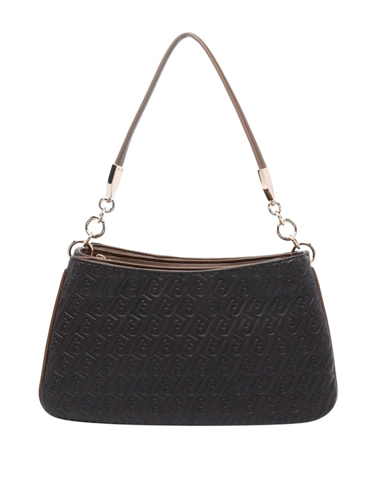 Liu Jo Borsa A Spalla Con Monogram In Rilievo Liu Jo - Deep Brown Deep Brown
