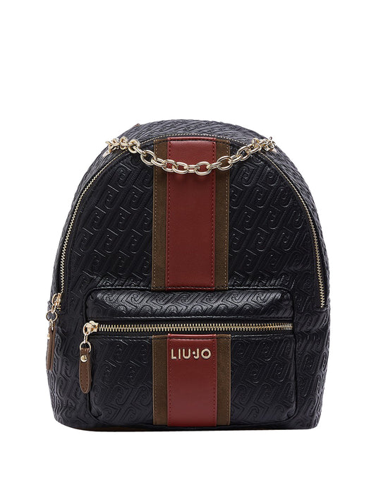 LIUJO ACCESSORI1 Zaino Con Logo Monogram Liu Jo - Nero BLACK