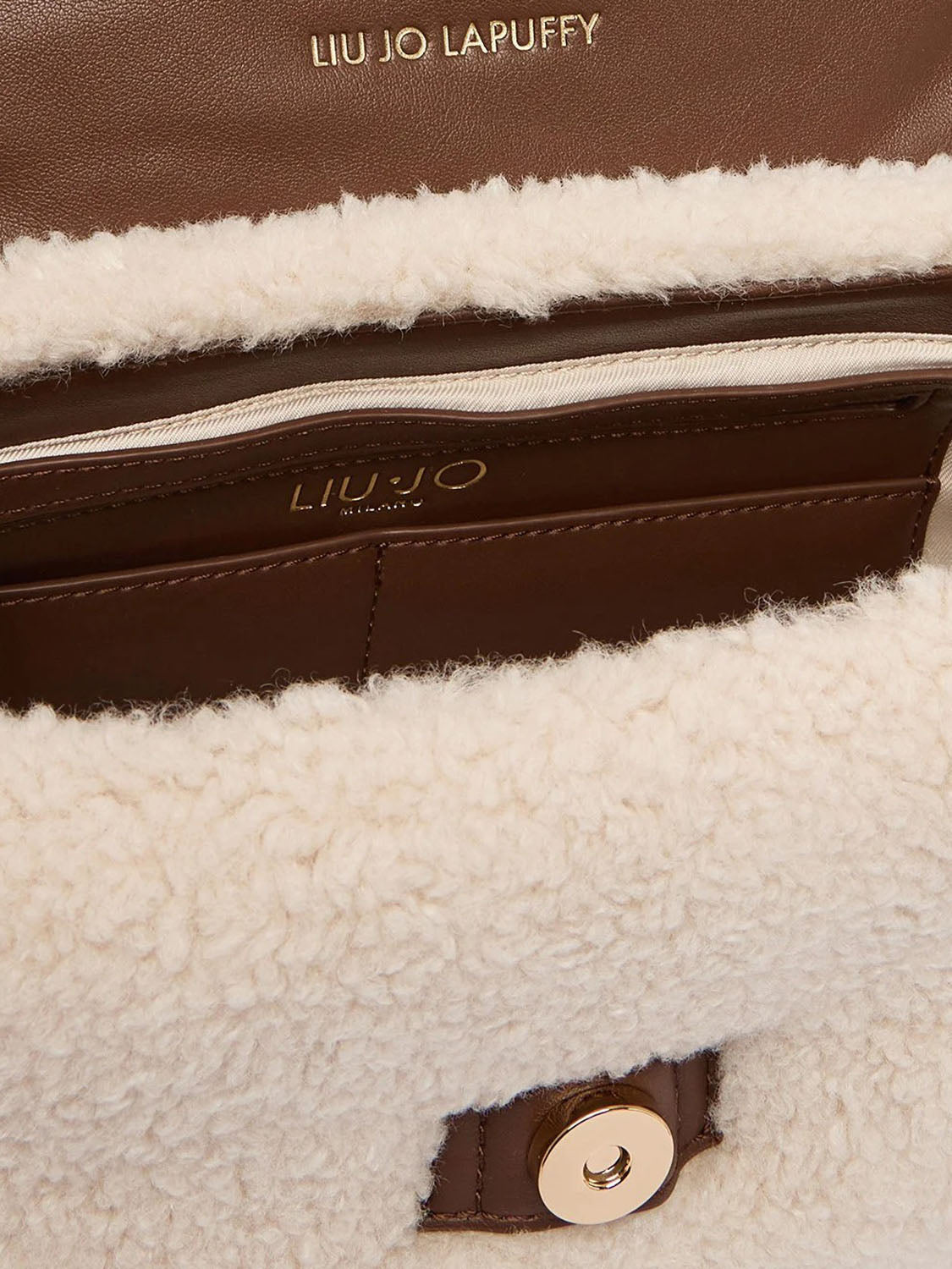 LIUJO ACCESSORI1 Borsa LaPuffy In Teddy Liu Jo - Crema CREAM