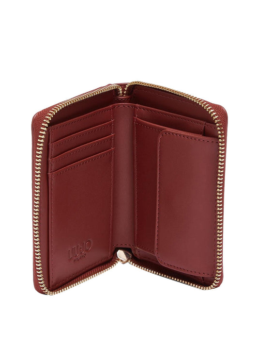 LIUJO ACCESSORI1 Liu Jo Portafoglio Logo Frontale Rosso Brick Red