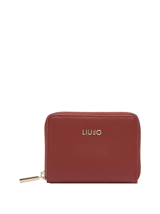 LIUJO ACCESSORI1 Liu Jo Portafoglio Logo Frontale Rosso Brick Red