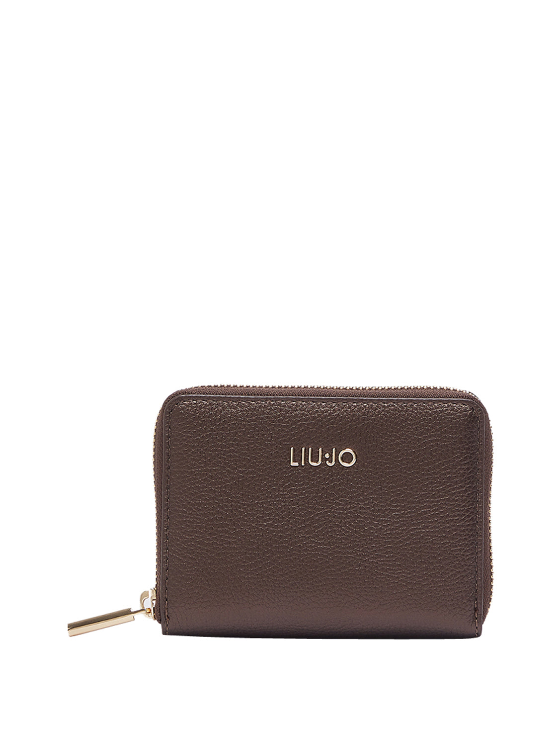LIUJO ACCESSORI1 Liu Jo Portafoglio Logo Frontale Marrone T.Moro Met.