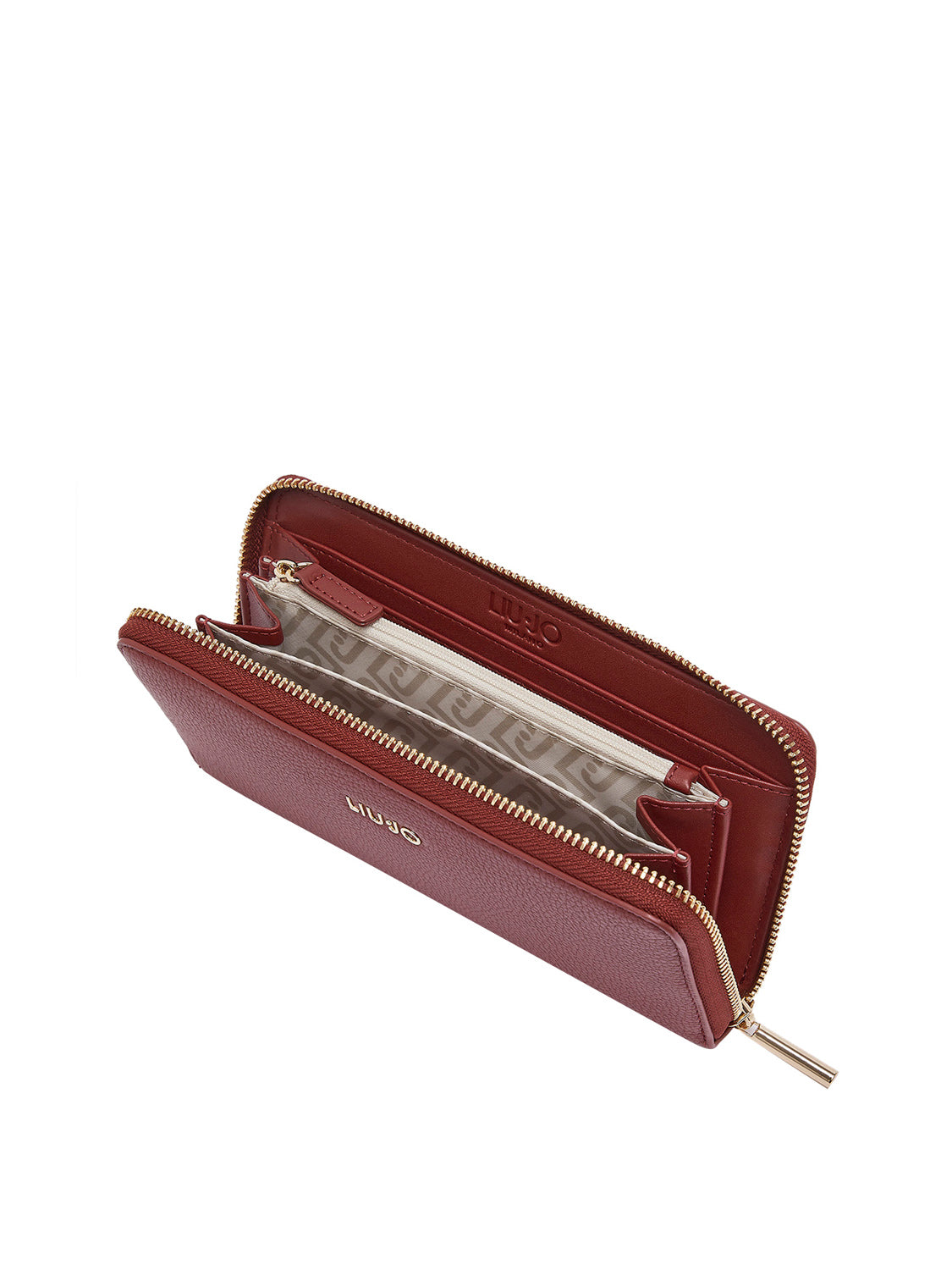 LIUJO ACCESSORI1 Liu Jo Portafoglio Logo Frontale Rosso Brick Red