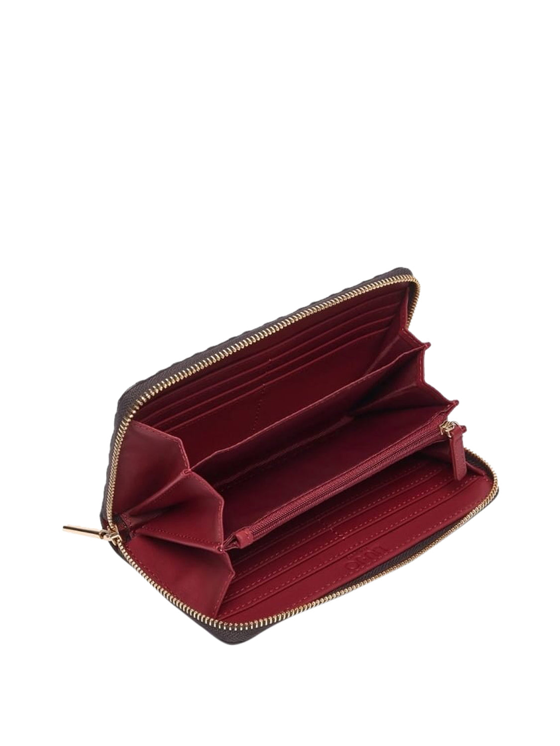 LIUJO ACCESSORI1 Portafoglio Grande Monogram Debossed Liu Jo - Marrone Scuro Deep Brown