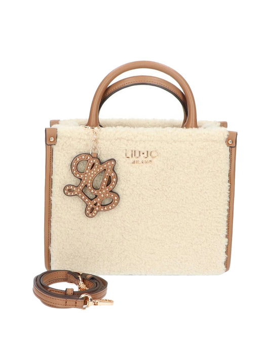 LIUJO ACCESSORI1 Liu Jo Borsa A Mano Teddy Cream CREAM