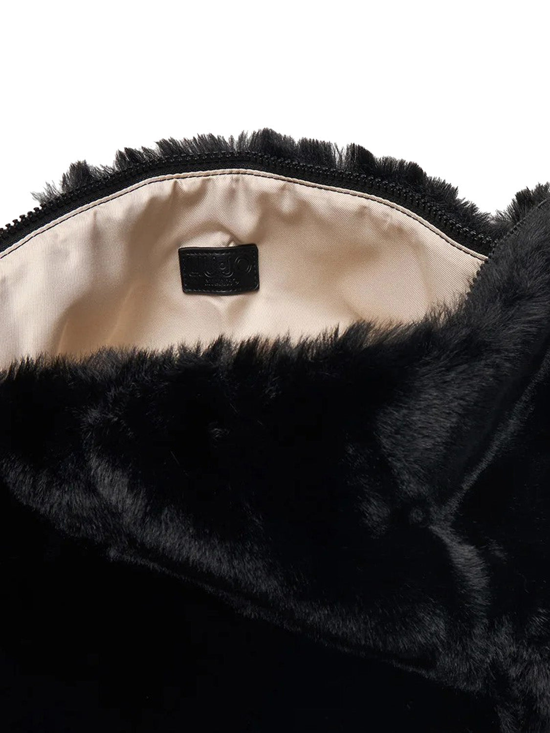 LIUJO ACCESSORI1 Borsa Grande In Pelliccia Sintetica Liu Jo - Nero BLACK