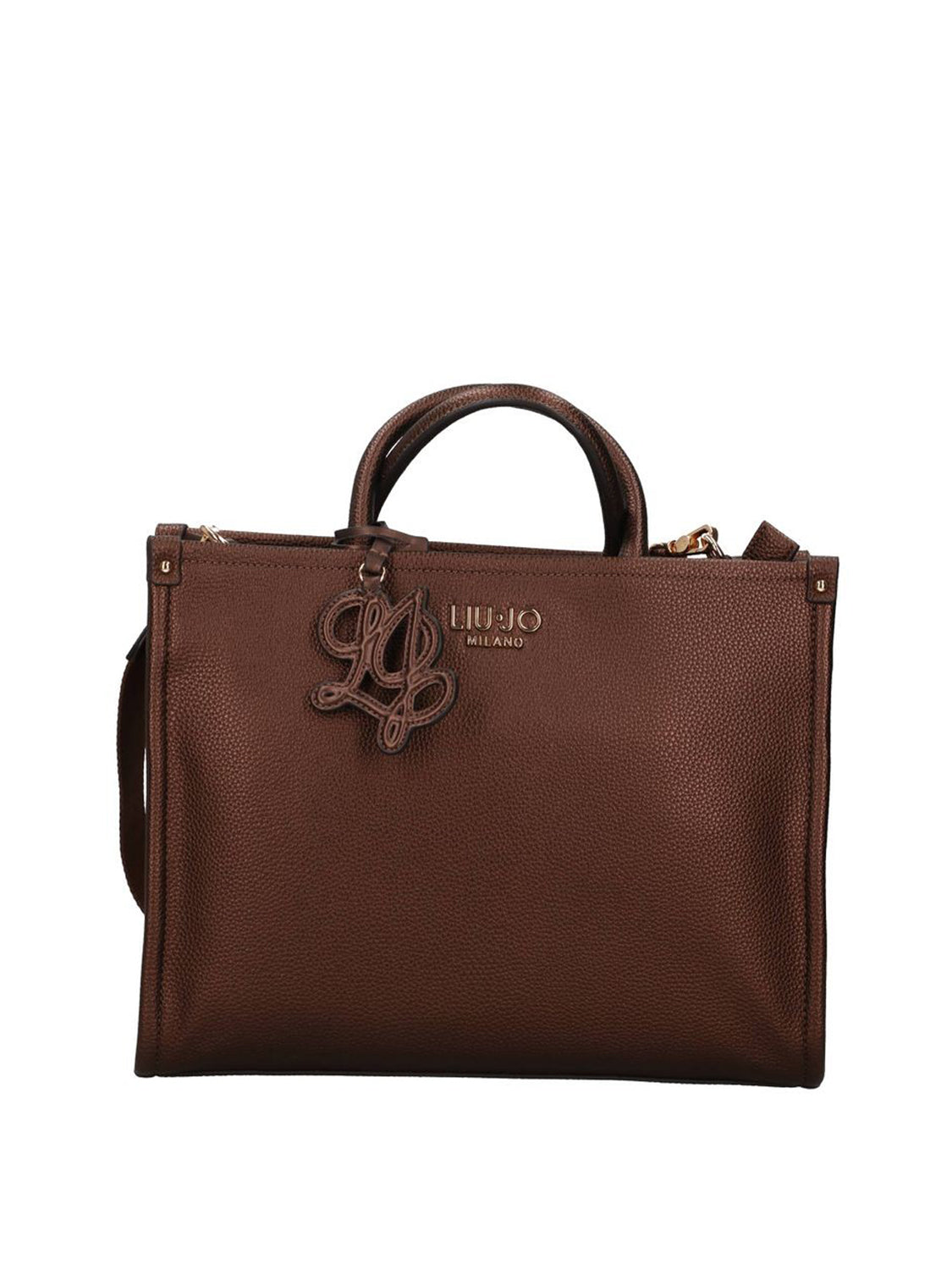 LIUJO ACCESSORI1 Liu Jo Borsa A Mano Media Logo Frontale Testa Di Moro T.Moro Met.