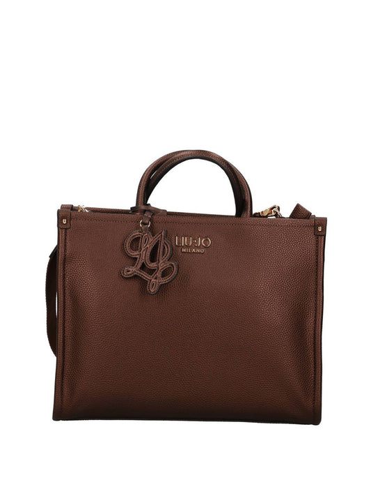 LIUJO ACCESSORI1 Liu Jo Borsa A Mano Media Logo Frontale Testa Di Moro T.Moro Met.