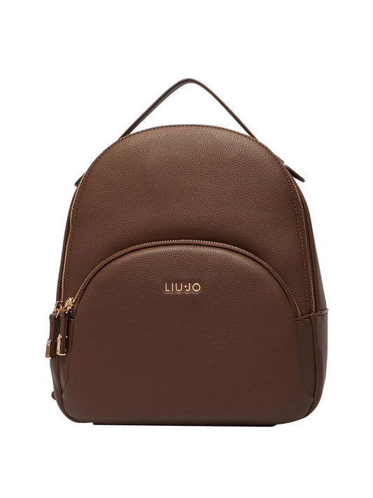 LIUJO ACCESSORI1 Liu Jo Zaino Logo Frontale Dark Mocha Dark Mocha