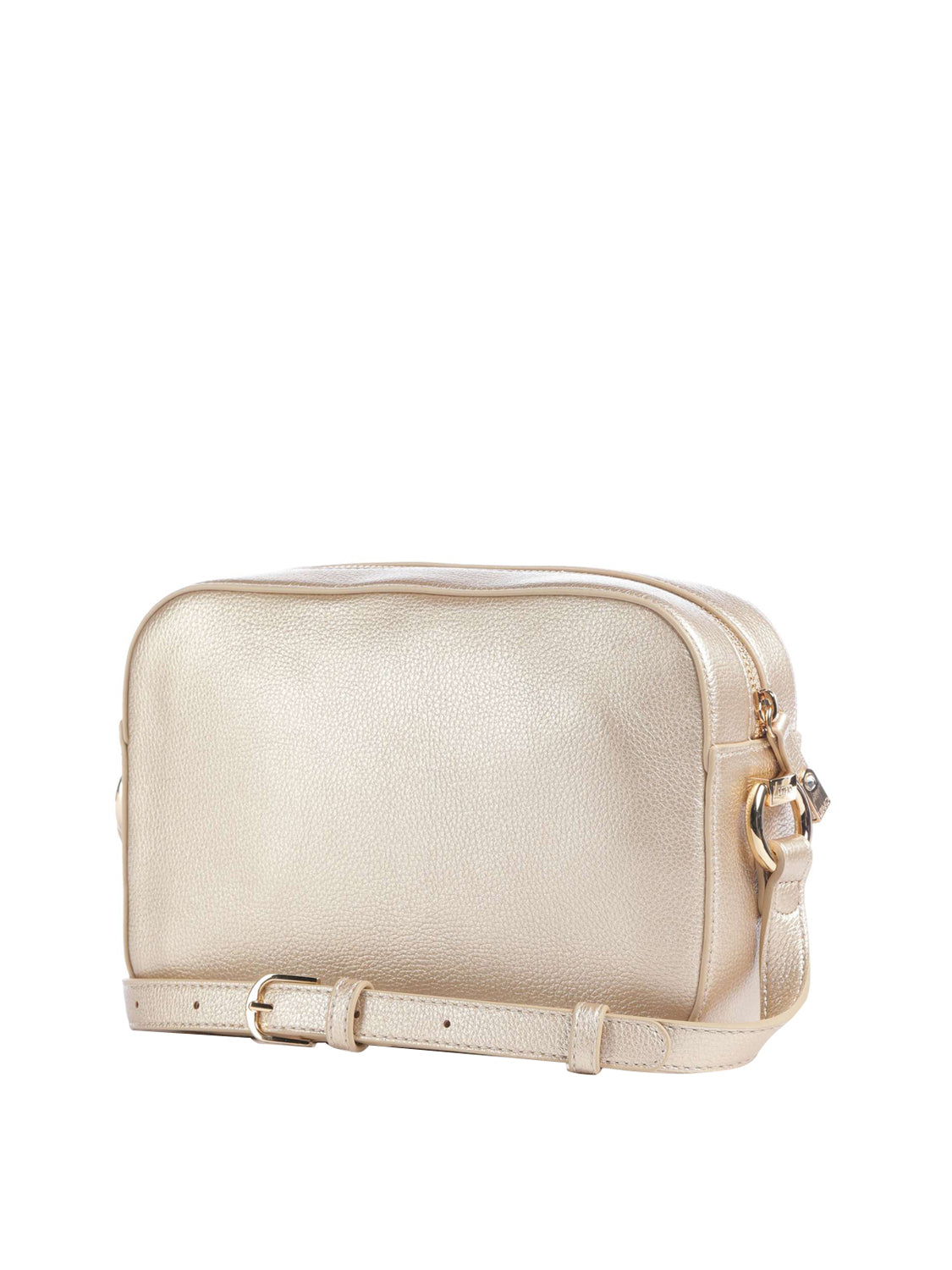 LIUJO ACCESSORI1 Liu Jo Borsa A Tracolla Logo Frontale Gold Light gold