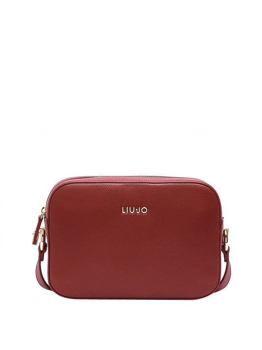 LIUJO ACCESSORI1 Liu Jo Borsa A Tracolla Logo Frontale Rosso Brick Red