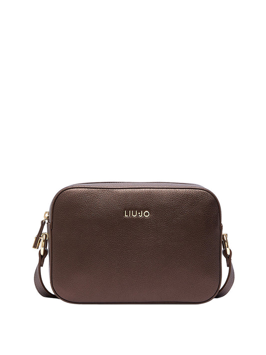 LIUJO ACCESSORI1 Liu Jo Borsa A Tracolla Media Logo Frontale Testa Di Moro T.Moro Met.