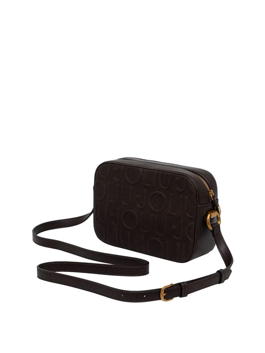 LIUJO ACCESSORI1 Liu Jo Borsa A Tracolla Logo Frontale Marrone Deep Brown