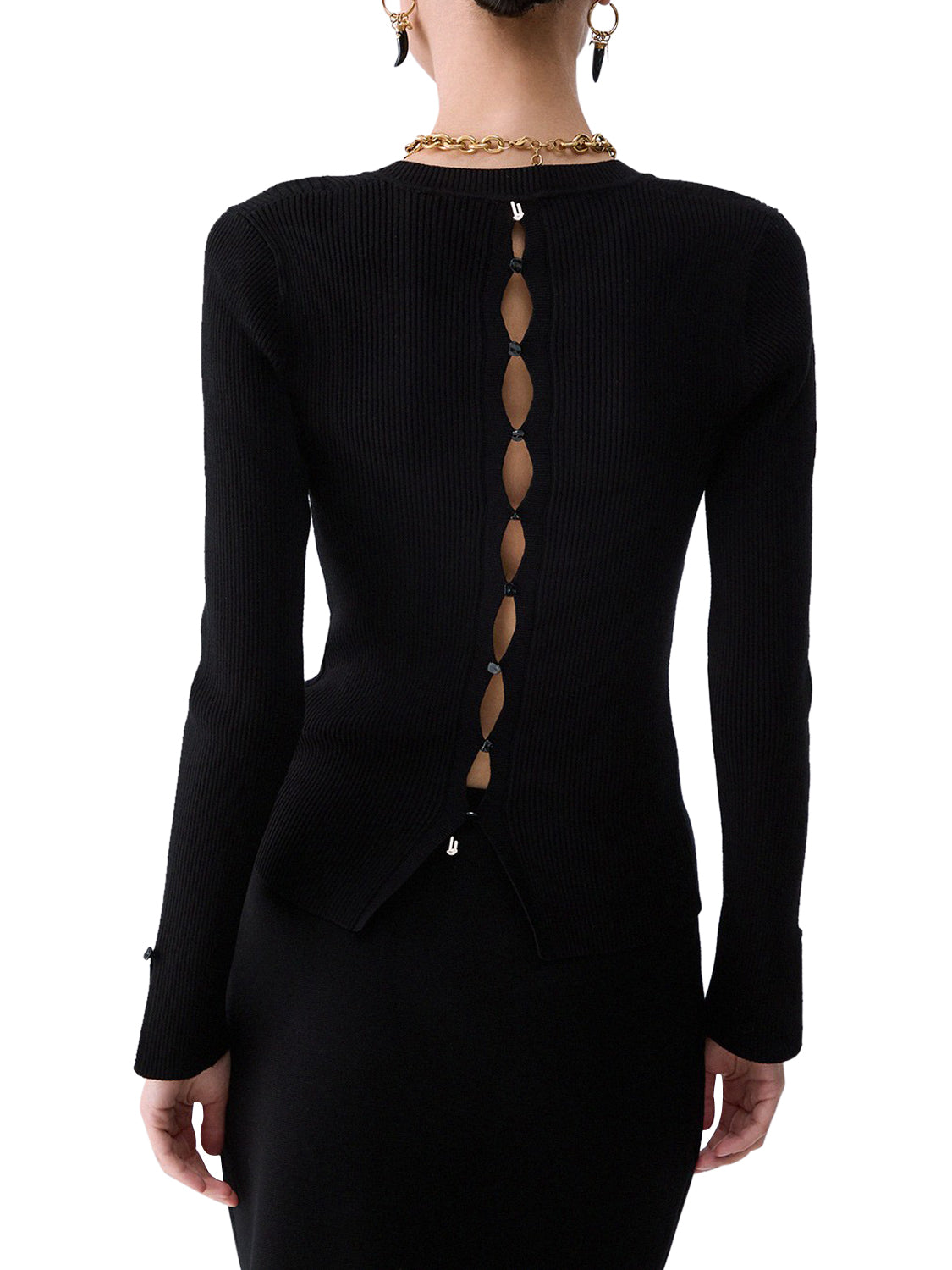 LIU.JO BLACK Maglia Con Scollo a V Liu Jo - Nero BLACK