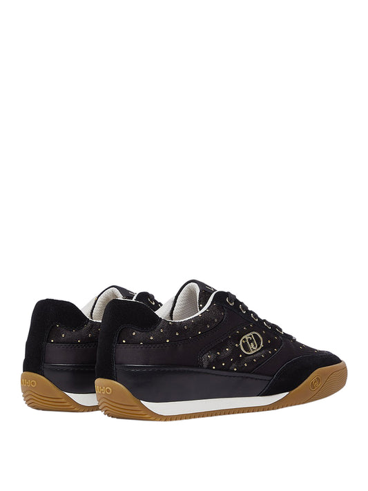 LIUJO CALZATURE SPORT Sneakers Lewis 01 In Velluto A Pois Liu Jo - Nero BLACK