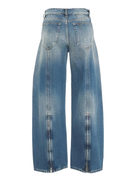LIUJO CAPSULE ELODIE Liu Jo Jeans Con Zip Deorativa Denim Den.Blue Vint.Zip Wa