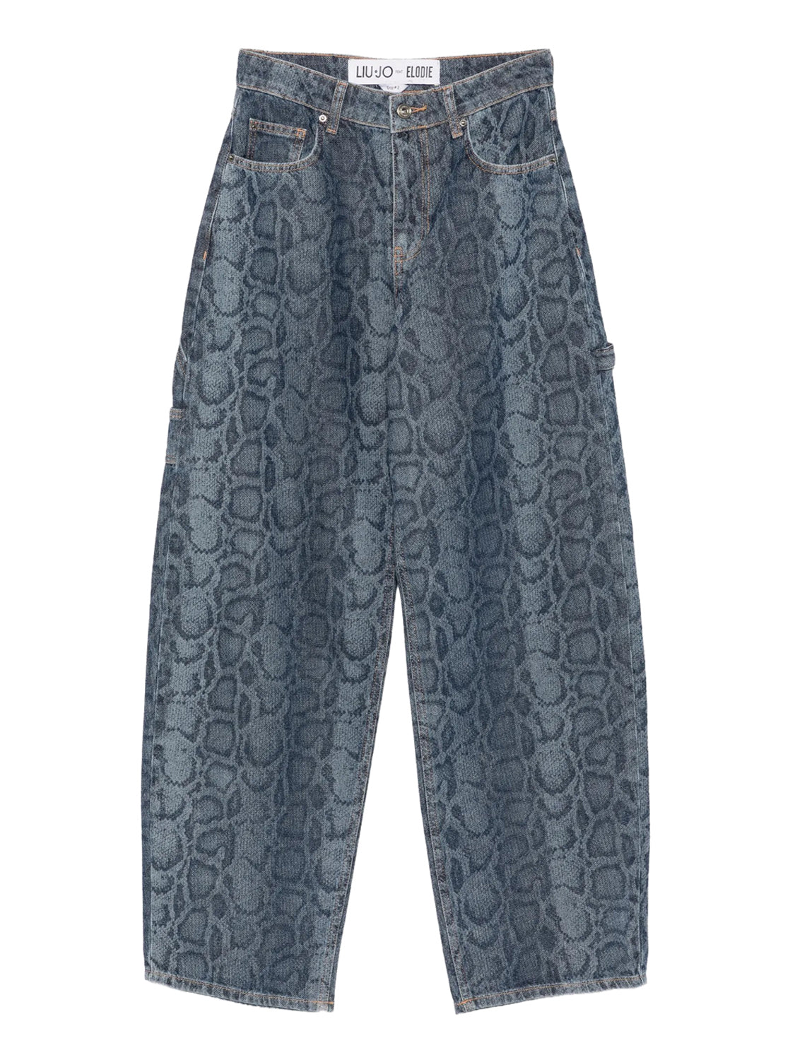 LIUJO CAPSULE ELODIE Liu Jo Jeans Motivo Animalier Denim Den.Blue Summ.Animal