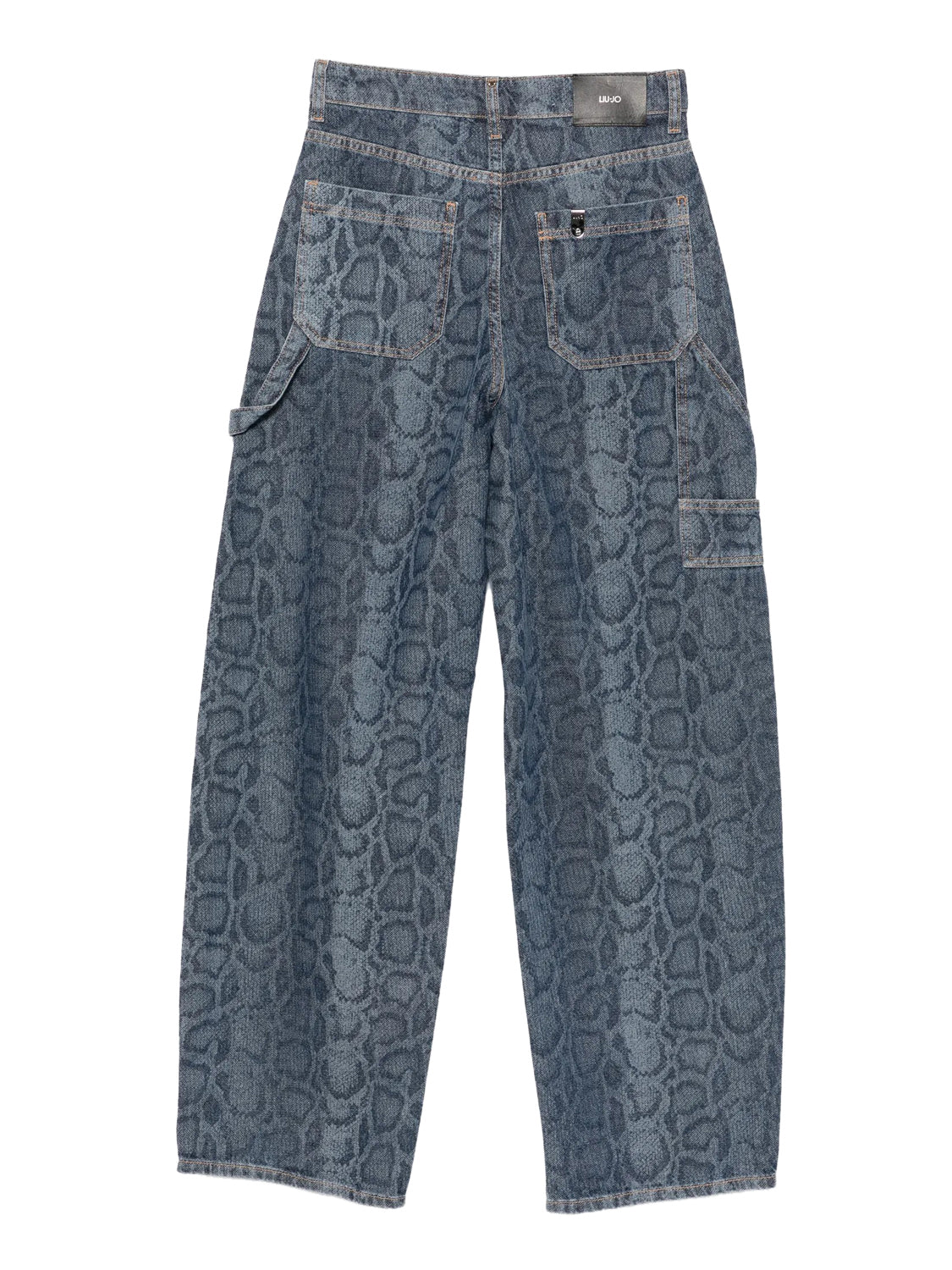 LIUJO CAPSULE ELODIE Liu Jo Jeans Motivo Animalier Denim Den.Blue Summ.Animal