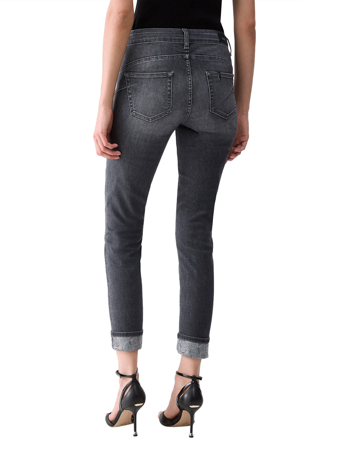 LIUJO DENIM Liu Jo Jeans Con Applicazioni Denim Den.Grey Sparkling W