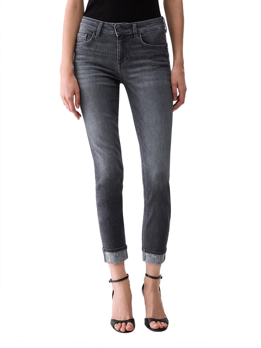 LIUJO DENIM Liu Jo Jeans Con Applicazioni Denim Den.Grey Sparkling W