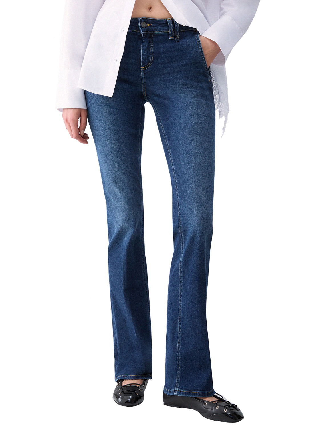 LIUJO DENIM Jeans Bootcut Stonewash Liu Jo - Denim Blu Den.Blue Siren Wash