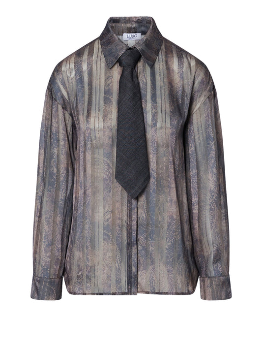 LIUJO DENIM Camicia Con Stampa Digitale Liu Jo - Moro Cachemire Moro Cachemire