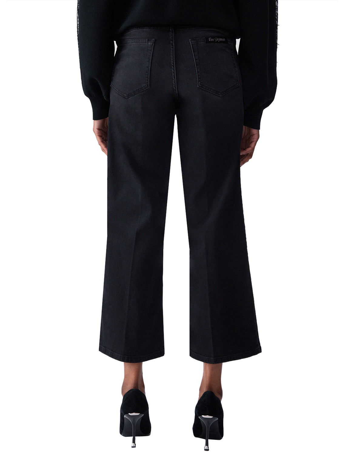 LIUJO DENIM Jeans Flare Cropped Liu Jo - Nero Nero