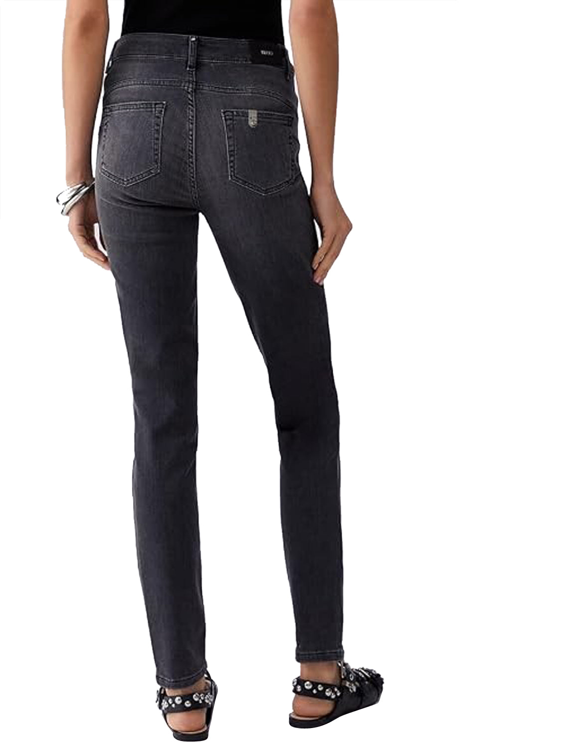 LIUJO DENIM Jeans Skinny A Vita Alta Liu Jo - Denim Grigio DENIM