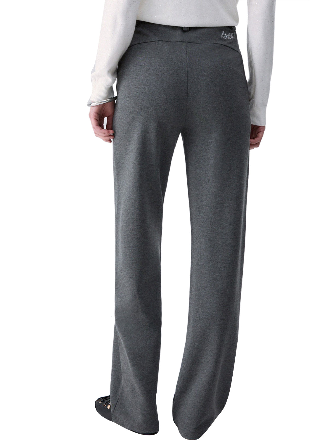 LIUJO SPORT Pantaloni Regular Fit In Punto Milano Liu Jo Sport - Grigio Acciaio Mel.