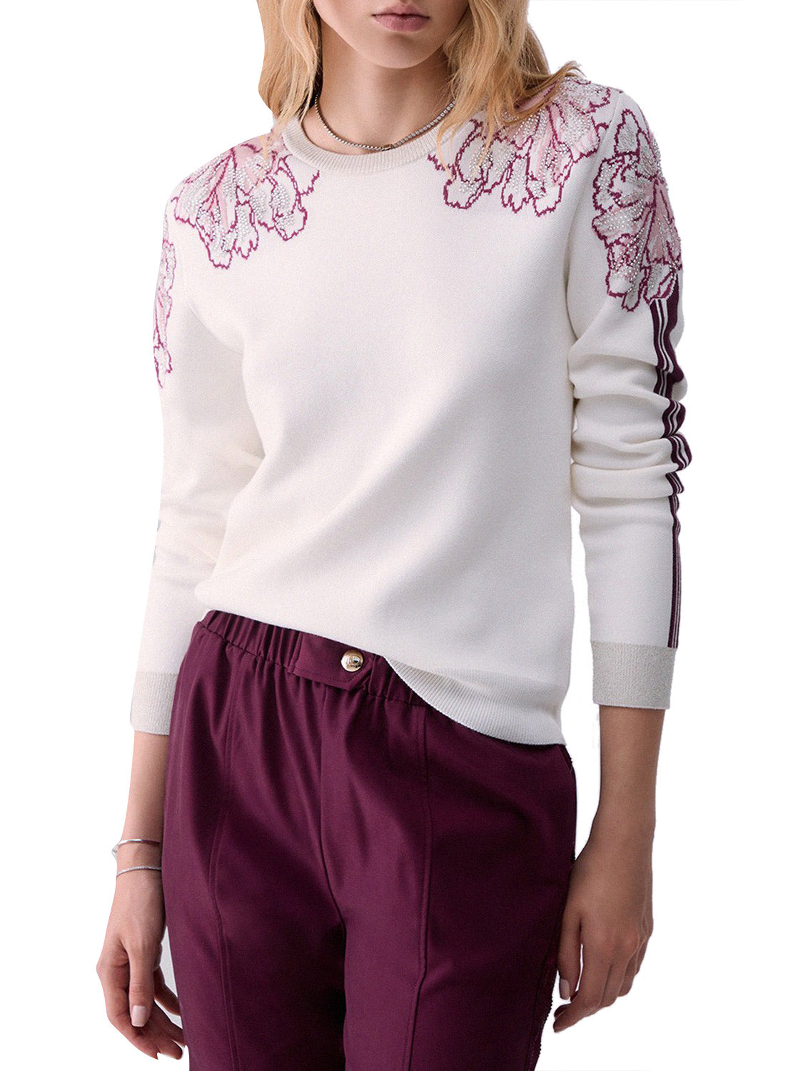 LIUJO SPORT Maglia Jacquard Liu Jo Sport - Bianco Bianco