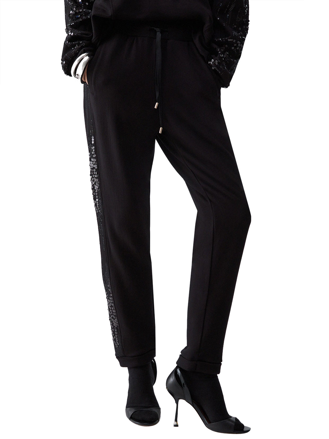 LIUJO SPORT Pantaloni In Felpa Liu Jo Sport - Nero BLACK