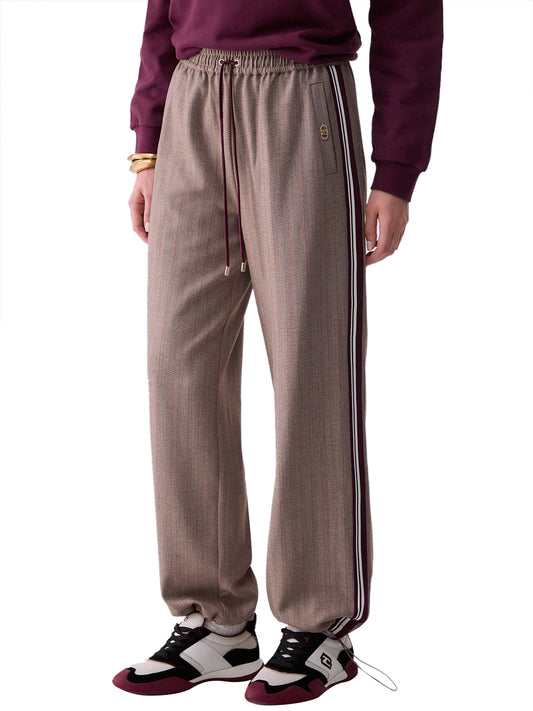 LIUJO SPORT Pantaloni Regular Fit Liu Jo Sport - Brown Rust Stripes Brown Rust Stripe