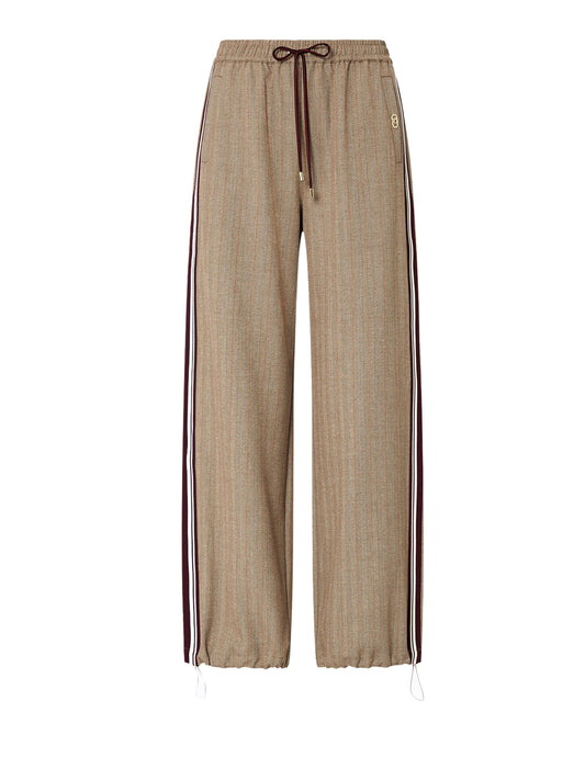 LIUJO SPORT Pantaloni Regular Fit Liu Jo Sport - Brown Rust Stripes Brown Rust Stripe