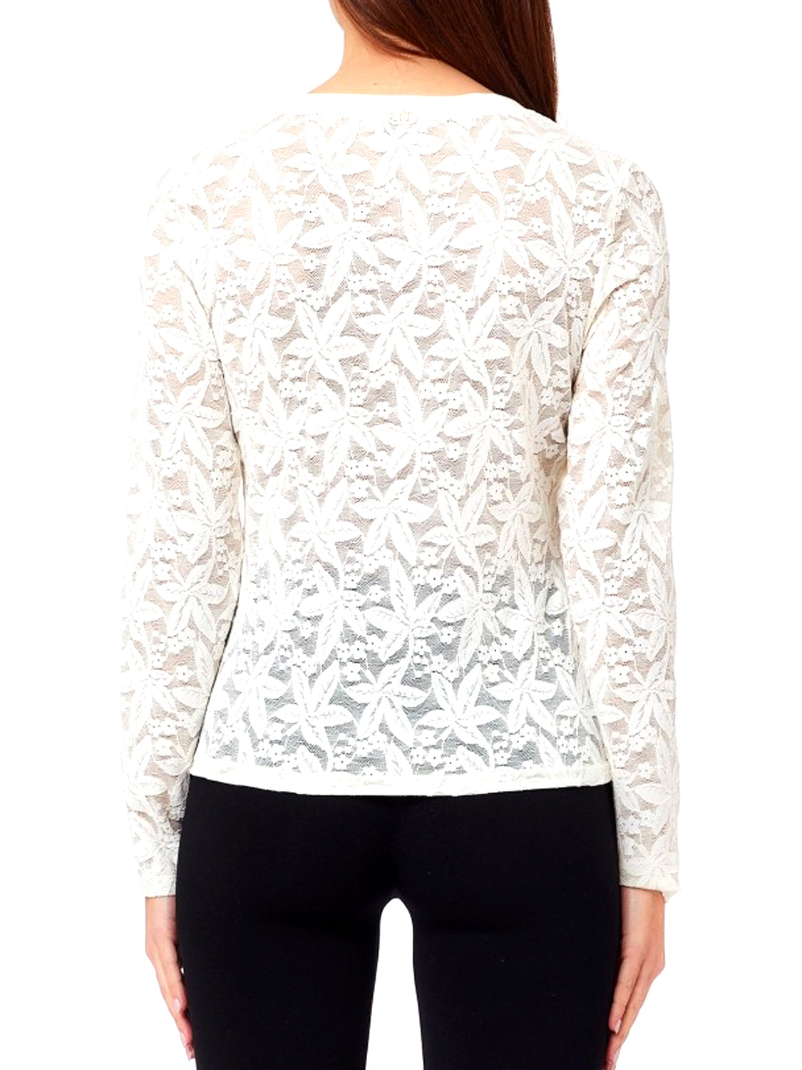 LIUJO SPORT Tshirt Di Pizzo Liu Jo Sport - Bianco Lana Bianco Lana