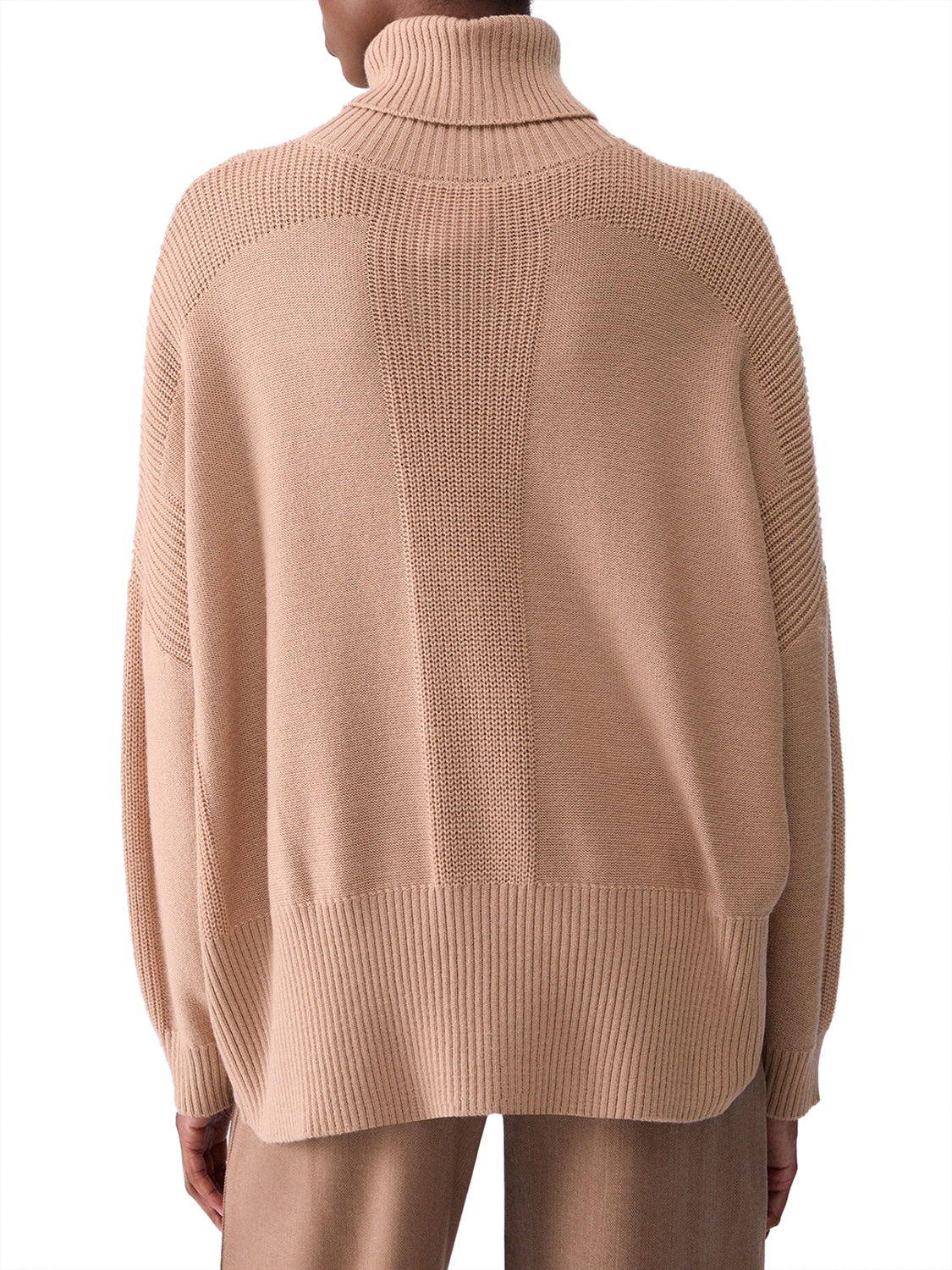 LIUJO SPORT Dolcevita In Misto Lana Con Bottoni Liu Jo Sport - Beige Teddy/Bianco Lana