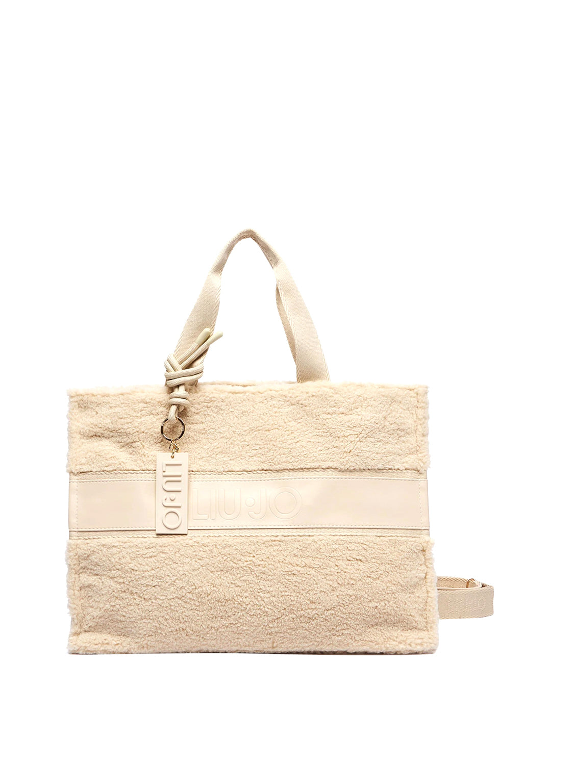 LIUJO SPORT Borsa Tote In Teddy Liu Jo Sport - Bianco Lana Bianco Lana